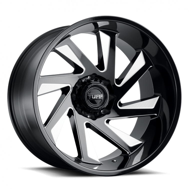 Tuff T1B  Black Milled Spoke