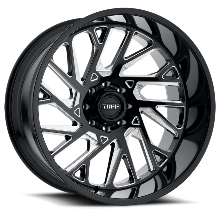 Tuff T4B  Black Milled Spoke