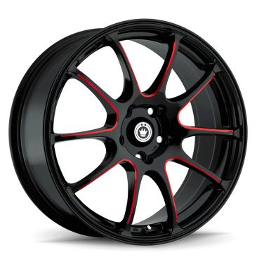 Konig 24BR Illusion  Black with Red