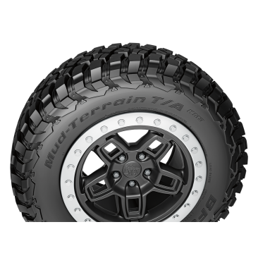 Fuel FC873 CHARGER + BFGoodrich Mud Terrain T/A KM3 Gloss Black Brushed Face Dark Tint