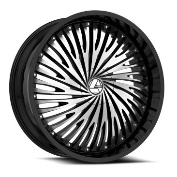 Azara AZA-526  Gloss Black Machined