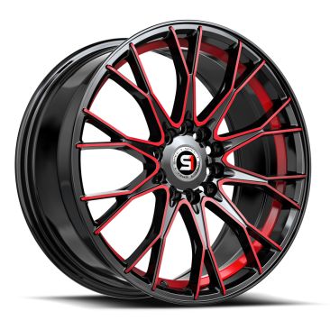 Spec-1 SP-59  Gloss Black Red Machined