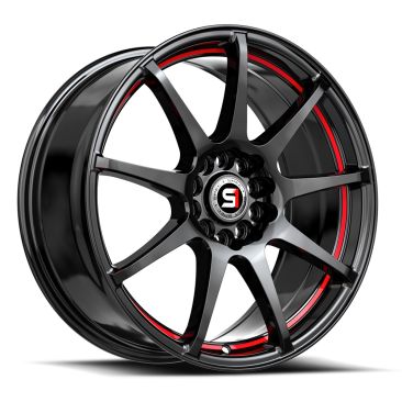 Spec-1 SP-67  Gloss Black & Red Line