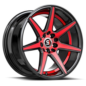 Spec-1 SP-73  Gloss Black Red Machined & Undercut