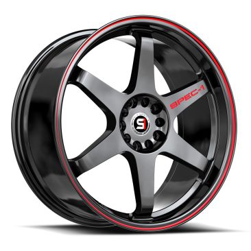 Spec-1 SPT-33  Gloss Black & Red Line