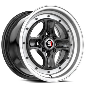 Spec-1 SPT-35  Gloss Black & Machined Lip
