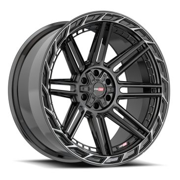 Vortek Off-Road VRP-501  Gloss Black Center & Diamond Cut Ring With Dark Tint