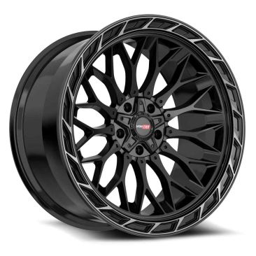 Vortek Off-Road VRP-503  Gloss Black Center & Diamond Cut Ring With Dark Tint