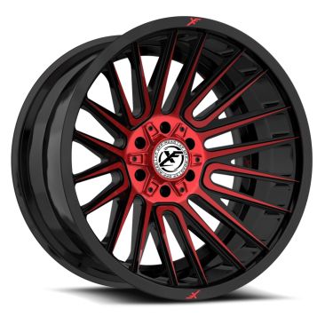 XF Off-Road XF-234  Gloss Black Red Machined