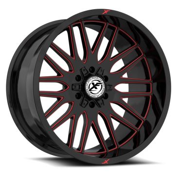 XF Off-Road XF-240  Gloss Black Red Milled