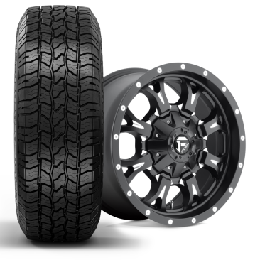 Fuel D517 KRANK + IronMan All Country AT2 Black Milled