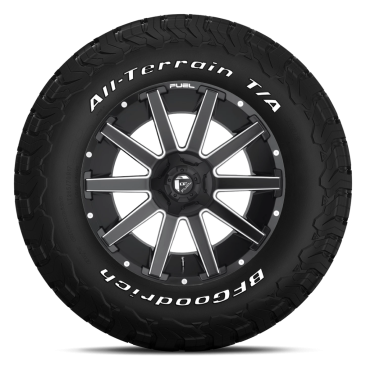 Fuel D616 CONTRA + BFGoodrich All-Terrain T/A KO2 Black Milled