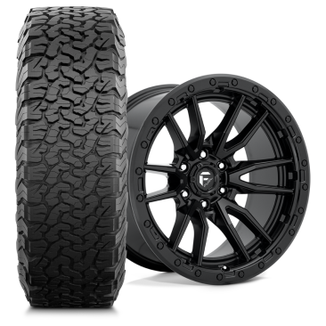 Fuel D679 REBEL + BFGoodrich All-Terrain T/A KO2 Matte Black