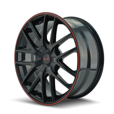 Touren 3260 TR60  Black with Red Wheels