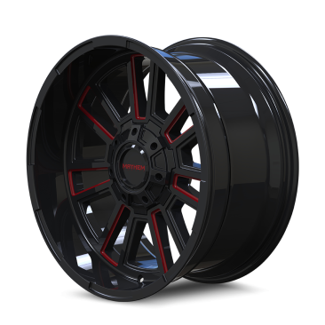 Mayhem 8115 APOLLO  Gloss Black Red Milled