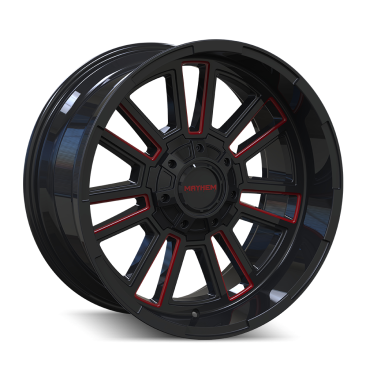 Mayhem 8115 APOLLO  Gloss Black Red Milled