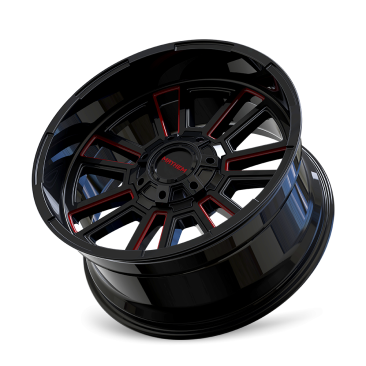 Mayhem 8115 APOLLO  Gloss Black Red Milled