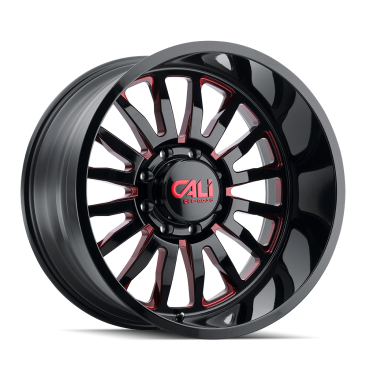 Cali Off Road 9110 SUMMIT  Gloss Black Red Milled