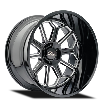 Cali Off Road 9117 AUBURN  Gloss Black Milled