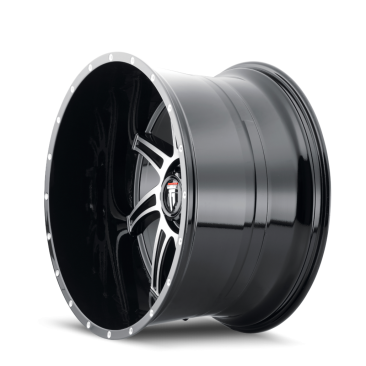 American Truxx AT162 VORTEX  Gloss Black Machined