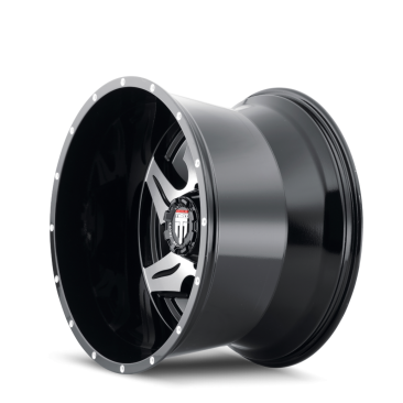 American Truxx AT163 NINJA  Gloss Black Machined