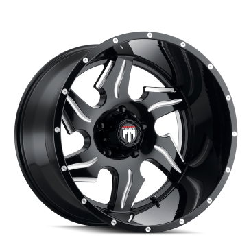 American Truxx AT163 NINJA  Gloss Black Milled