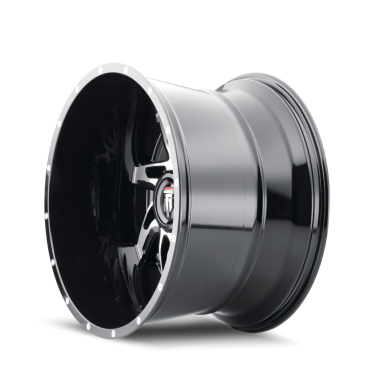 American Truxx AT183 SPYDER  Gloss Black Machined