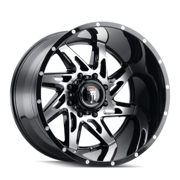 American Truxx AT183 SPYDER  Gloss Black Machined