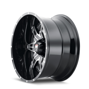 American Truxx AT185 LONESTAR  Gloss Black Machined