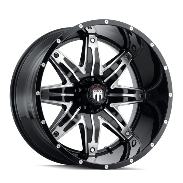 American Truxx AT185 LONESTAR  Gloss Black Machined