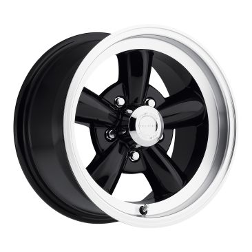 American Muscle 141 Legend 5  Gloss Black w Machined Lip