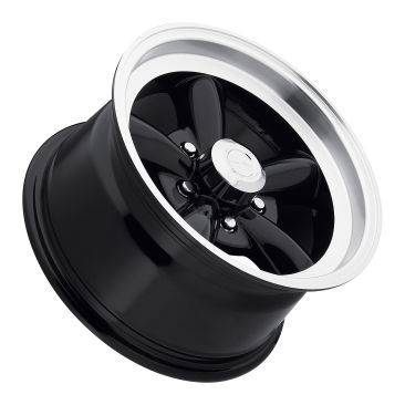 American Muscle 141 Legend 5  Gloss Black w Machined Lip