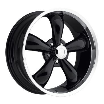 American Muscle 142 Legend 5  Gloss Black w Machined Lip