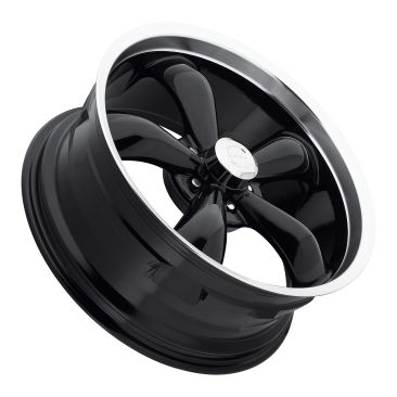 American Muscle 142 Legend 5  Gloss Black w Machined Lip
