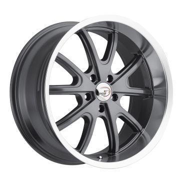 American Muscle 143 Torque  Gunmetal w Machined Lip