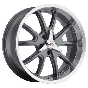 American Muscle 143 Torque  Gunmetal w Machined Lip