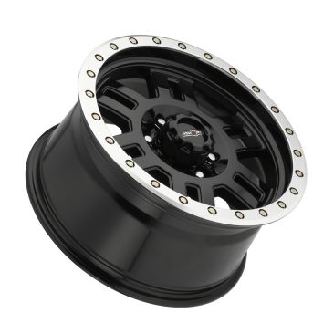 Vision Off Road 398 Manx  Gloss Black w Machined Lip