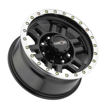 Vision Off Road 398 Manx  Gloss Black w Machined Lip