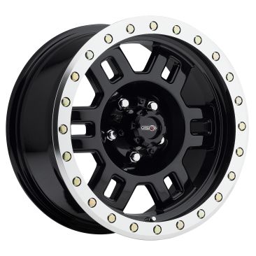 Vision Off Road 398 Manx  Gloss Black w Machined Lip