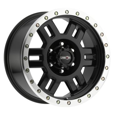 Vision Off Road 398 Manx  Gloss Black w Machined Lip