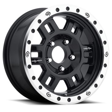 Vision Off Road 398COMP Manx  Gloss Black w Machined Lip