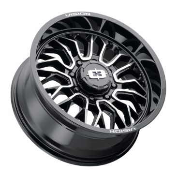 Vision Off Road 402 Riot  Gloss Black Machined Face