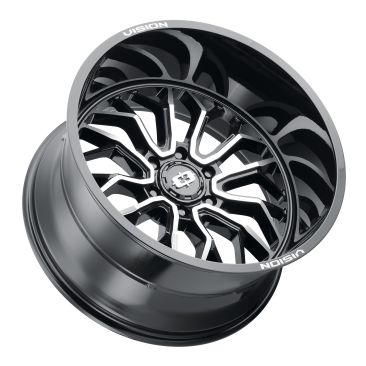 Vision Off Road 402 Riot  Gloss Black Machined Face