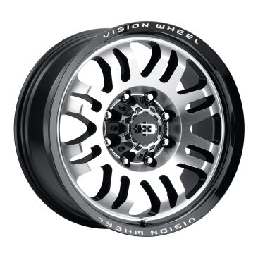 Vision 409 Inferno  Gloss Black Machined Face