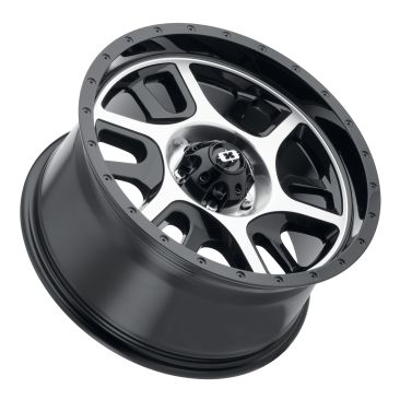 Vision HD 419 Split  Gloss Black Machined Face