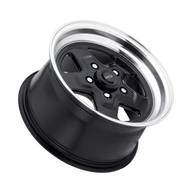 American Muscle 521 Nitro  Gloss Black w Machined Lip
