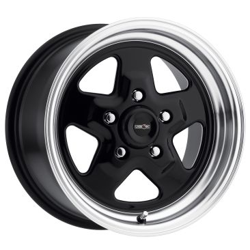 American Muscle 521 Nitro  Gloss Black w Machined Lip