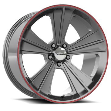 American Muscle V327 Missile  Gunmetal Red