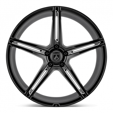 Asanti Black ABL-22 ALPHA 5  Gloss Black Milled