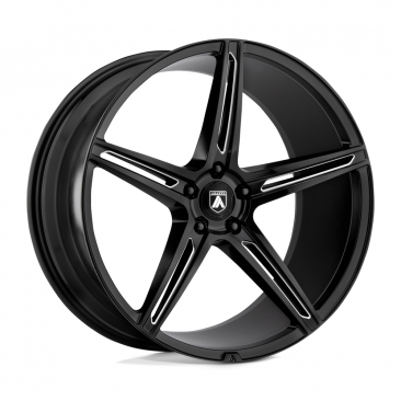 Asanti Black ABL-22 ALPHA 5  Gloss Black Milled